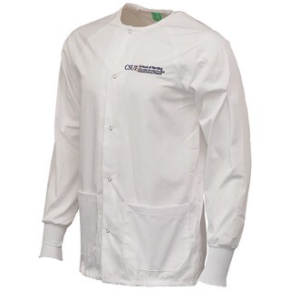 Unisex Scrub Jacket with CSUF Logo
